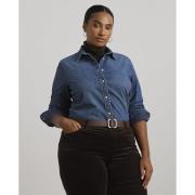 Lauren Ralph Lauren 2X1 Denimshirt Kvinde Harvest Wash Langærmede Skjo...