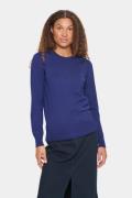 Saint Tropez Milasz Pullover Kvinde Midnight Sail Sweaters Regular Fit...