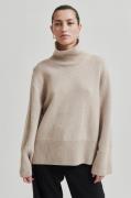 Second Female Alpha Knit Tneck Kvinde Pumice Stone Rullekraver Str L -...