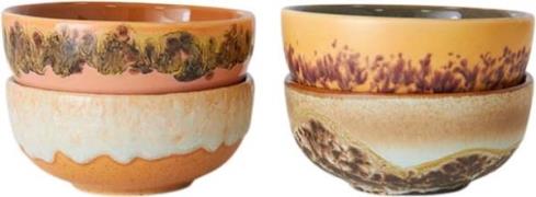 HK Living 70s Ceramics XS Bowls Marine set of 4 Multi - Serveringsfade...