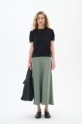 InWear Zilkyiw Skirt Kvinde Agave Green Midi Nederdele Str 40 - hos Ma...