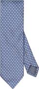 ETON Mid Blue Geometric Woven Silk Tie 80 - Slips hos Magasin