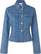 Modström Isoldemd Solid Shirt Kvinde Distressed Blue Skjorter Str L - ...