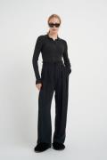 InWear Natalyaiw Pleated Pant Kvinde Black Bukser Med Brede Ben Str 40...