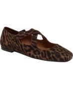 Billi Bi Ballerina A8314 Kvinde Leopardo Arabica Suede 545 Ballerinaer...