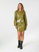 Neo Noir Emilia Patent Jacket Kvinde Olive Overgangsjakker Str 40 - ho...