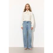 HUNKØN Lou Jeans Kvinde Light Denim Jeans Str L - Denim hos Magasin