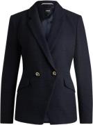 BOSS Jatawa2 Kvinde Dark Blue Blazere Str 34 - Bomuld hos Magasin