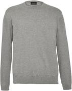 Sand Cotoncash Plain Iq Mand Grå Sweaters Str L - hos Magasin