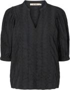 Rue de Femme 7488 Armelle Blouse Kvinde Black Kortærmede Bluser Str S ...