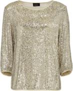 Sand Sequins Nova top Kvinde Off White Skjorter Str 40 - hos Magasin