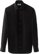 ETON Black Signature Twill Shirt Contemporary Fit Mand Sort Langærmede...