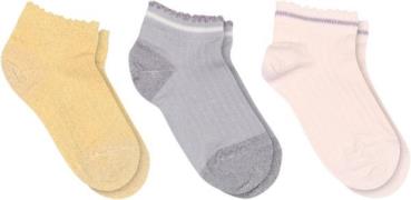 mpKids Petra Sneaker Socks 3-pack Str 29/32 - Multi Strømper hos Magas...