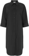 esmé studios Escoban Shirt Dress Kvinde Black Midi Kjoler Str L - Bomu...