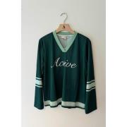 A-VIEW Nova Blouse Kvinde Dark Green Langærmede Bluser Str 40 - hos Ma...