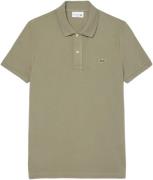 Lacoste Short Sleeved Ribbed Collar Shirt Mand Khaki Kortærmede Poloer...