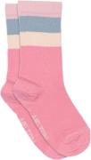 Melton Wide Stripes Socks Str 23/26 - Pink Cosmos Strømper Bomuld hos ...