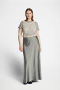 MUNTHE Bardot Viscose Skirt Kvinde Dust Green Maxi Nederdele Str 40 - ...