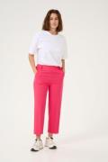 Kaffe Kasakura HW Cropped Pants Kvinde Raspberry Bukser Med Lige Ben S...