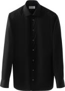 ETON Contemporary Fit Black Signature Twill Shirt Mand Sort Skjorter S...